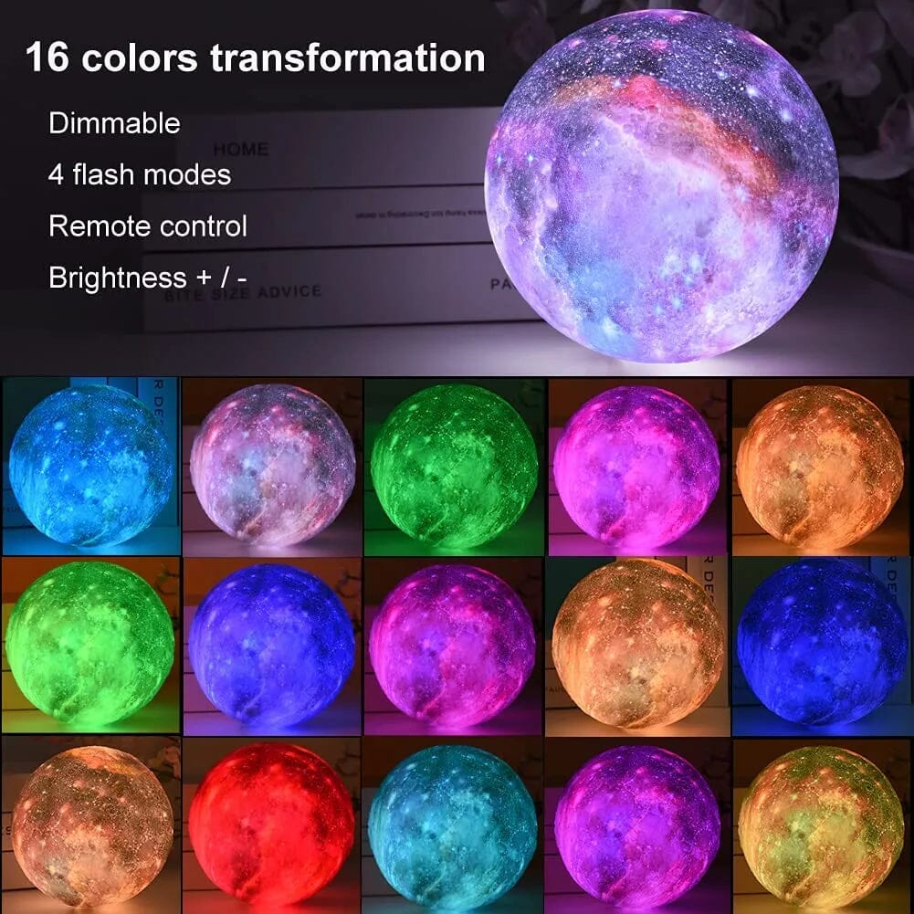SMAXPlus™ 3D Moon Lamp: LED Galaxy Moon Night Light, Star Lamp SMAXPlus™ 