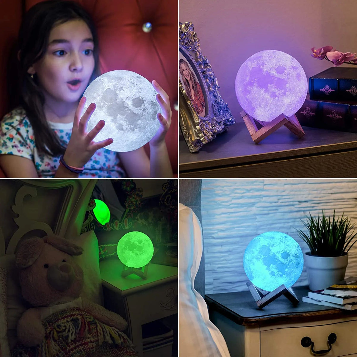 SMAXPlus™ 3D Moon Lamp: LED Galaxy Moon Night Light, Star Lamp SMAXPlus™ 