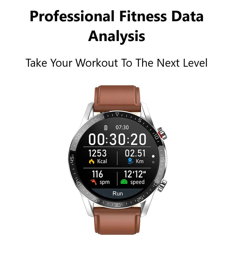 SMAXPLUS EDGE™ Men&#39;s Smartwatch: Blood/Heart Monitor, Fitness Tracker, Bluetooth Calling smartwatch SMAXPlus™ Edge 