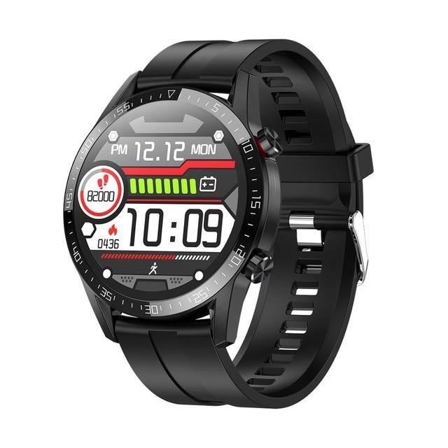 SMAXPLUS EDGE™ Men&#39;s Smartwatch: Blood/Heart Monitor, Fitness Tracker, Bluetooth Calling smartwatch SMAXPlus™ Edge Black Rubber 
