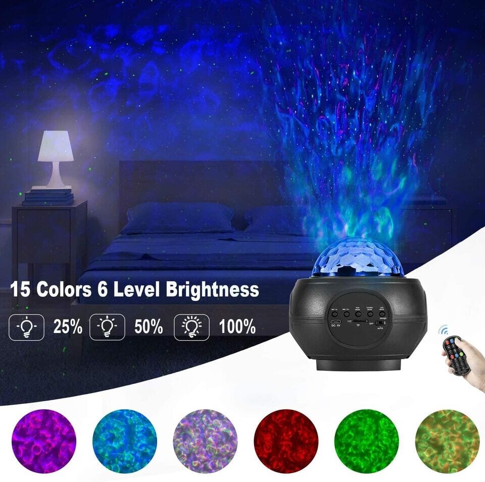 SMAXPlus™ Galaxy Projector: LED Starry Sky/Ocean Night Light w/ Remote galaxy projector SMAXPlus™ 