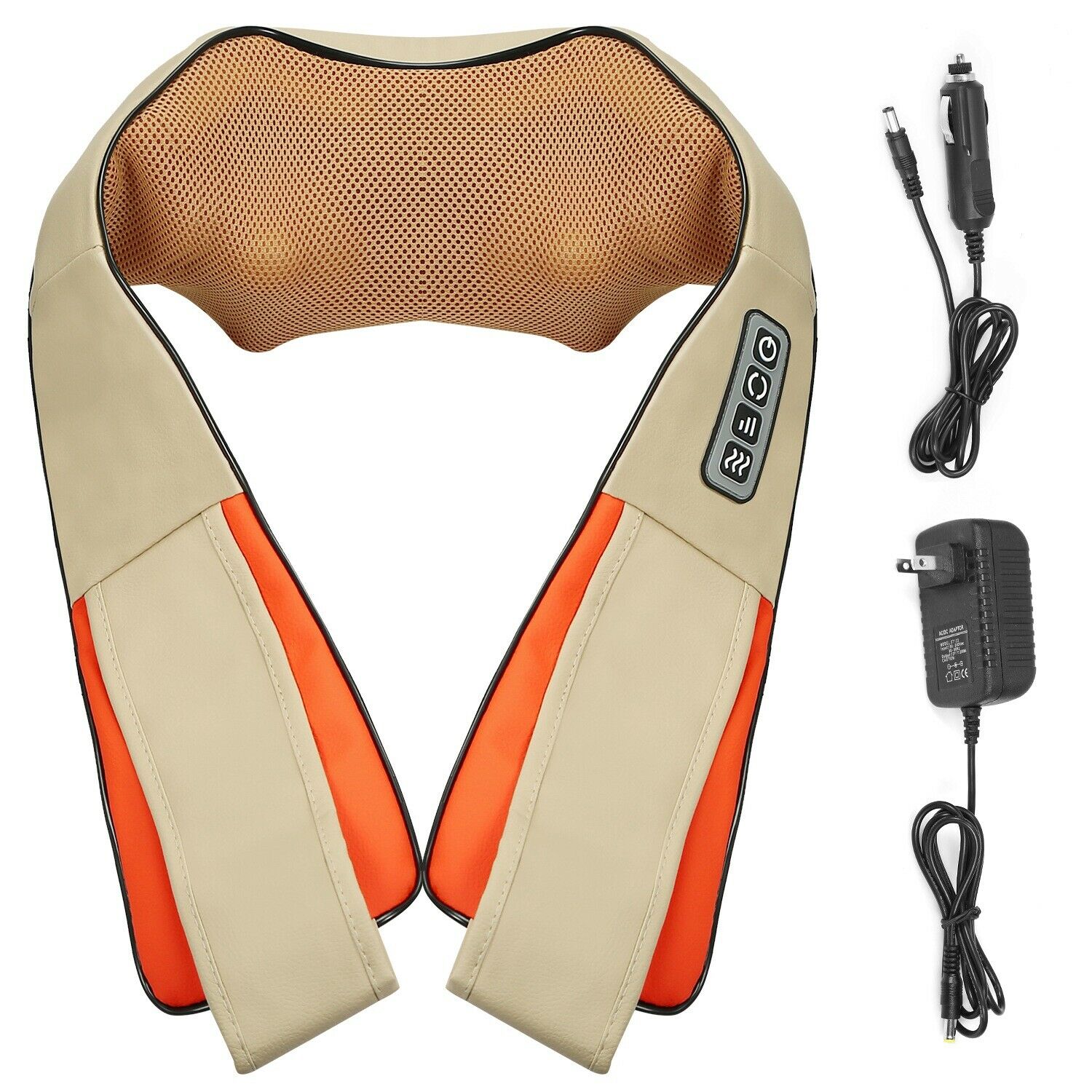 SMAXPRO™ Shiatsu Massage Pillow with Heat, Small Portable Massager for  Neck, Shoulders, Back, Foot and Lumbar, Kneading