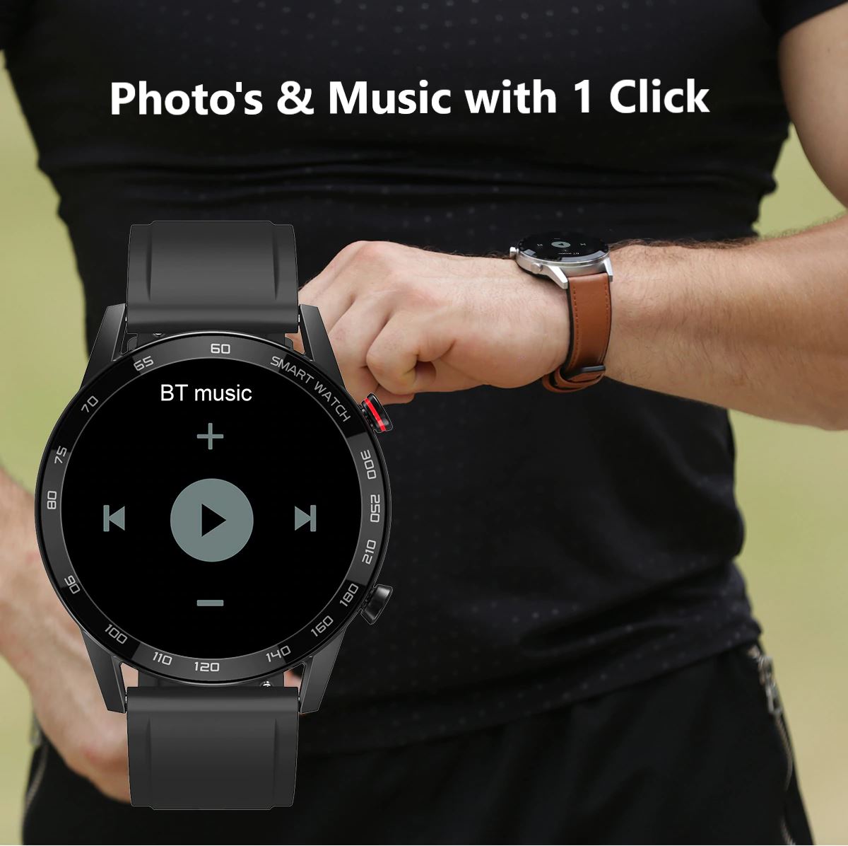 SMAXPLUS RISE™ Men's Smartwatch: Blood/Heart Monitor, Fitness Tracker, Bluetooth Calling smartwatch SMAXPlus™ 