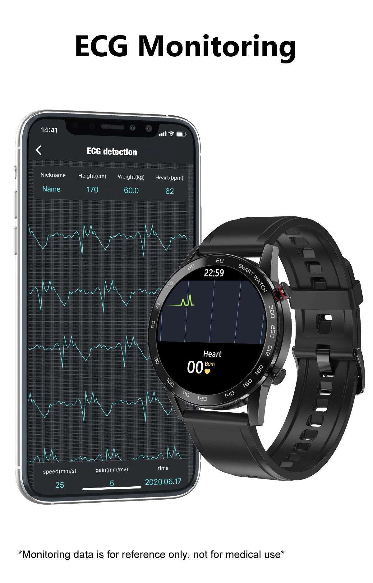 SMAXPLUS RISE™ Men&#39;s Smartwatch: Blood/Heart Monitor, Fitness Tracker, Bluetooth Calling smartwatch SMAXPlus™ 