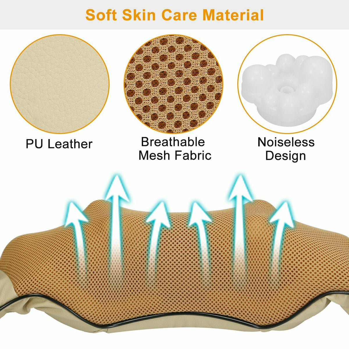 SMAXPLUS™ Hands-Free Neck &amp; Shoulder Shiatsu Back Massager w/ Heat | Deep Kneading neck massager SMAXPLUS™ 