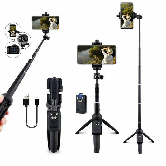 SMAXPlus™ Professional 40" Selfie Stick Tripod Phone/GoPro/Camera: Bluetooth Remote, Extendable, Foldable Mini Stand Selfie Stick Tripod SMAXPlus™ 