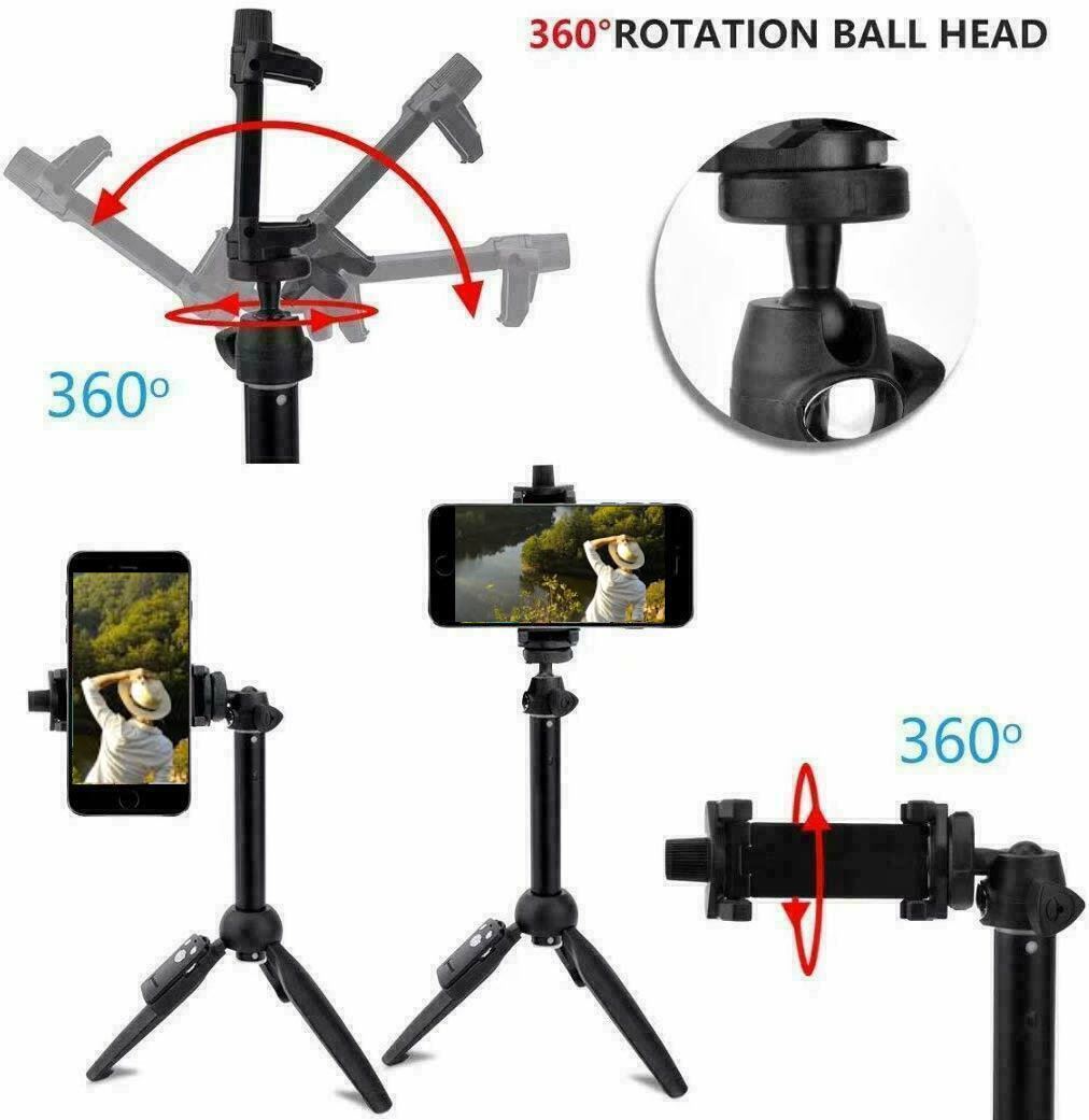 SMAXPlus™ Professional 40" Selfie Stick Tripod Phone/GoPro/Camera: Bluetooth Remote, Extendable, Foldable Mini Stand Selfie Stick Tripod SMAXPlus™ 