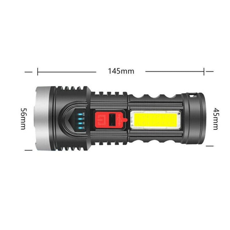 SMAXPro™ 2pk LED Tactical Rechargeable Flashlights: Super Bright, Zoomable, Waterproof tactical flashlight SMAXPro™ 