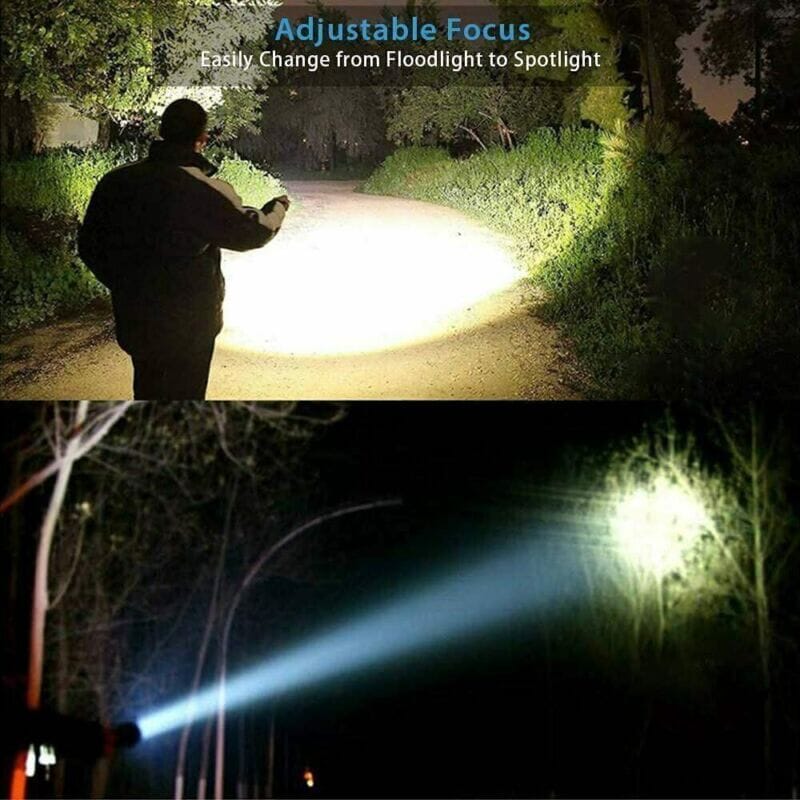 SMAXPro™ 2pk Tactical LED Rechargeable Flashlights: Super Bright, Zoomable, Waterproof tactical flashlight SMAXPro™ 
