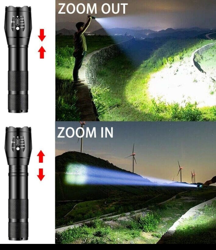 SMAXPro™ 3pk Tactical LED Zoomable Flashlights: Super Bright, 5 Modes, Waterproof tactical flashlight SMAXPro™ 