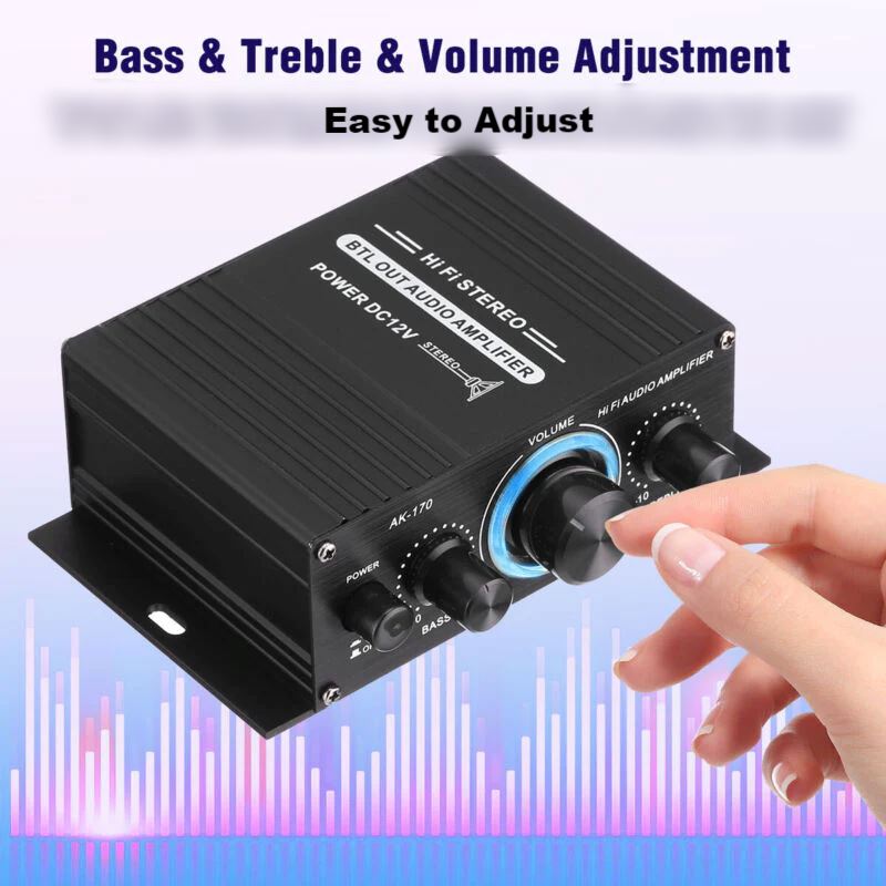 SMAXPro™ 400W Stereo Power Amplifier: 12V, HiFi Audio Bass, Car/Home stereo amplifier SMAXPro™ 