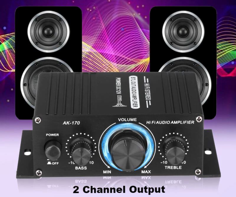 SMAXPro™ 400W Stereo Power Amplifier: 12V, HiFi Audio Bass, Car/Home stereo amplifier SMAXPro™ 