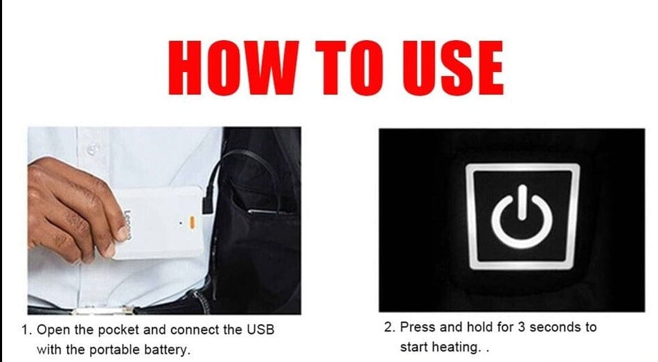 SMAXPro™ 5 Zone Electric Heated Vest:10000mAh Battery Pack, Washable Heating Vest heated vest SMAXPro™ 