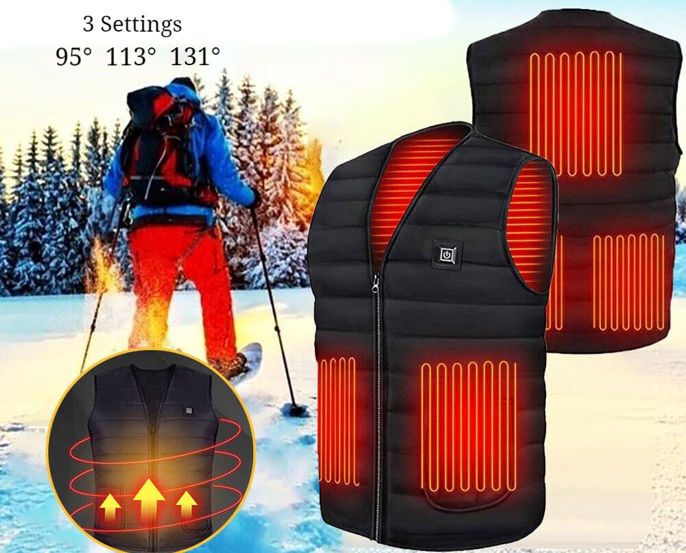 SMAXPro™ 5 Zone Electric Heated Vest:10000mAh Battery Pack, Washable Heating Vest heated vest SMAXPro™ 