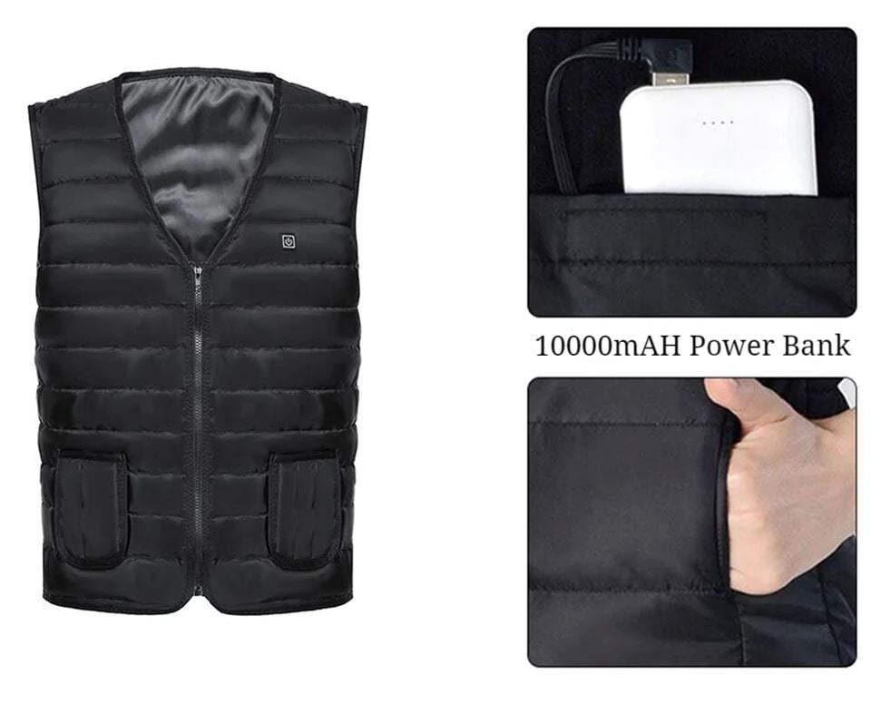 SMAXPro™ 5 Zone Electric Heated Vest:10000mAh Battery Pack, Washable Heating Vest heated vest SMAXPro™ 