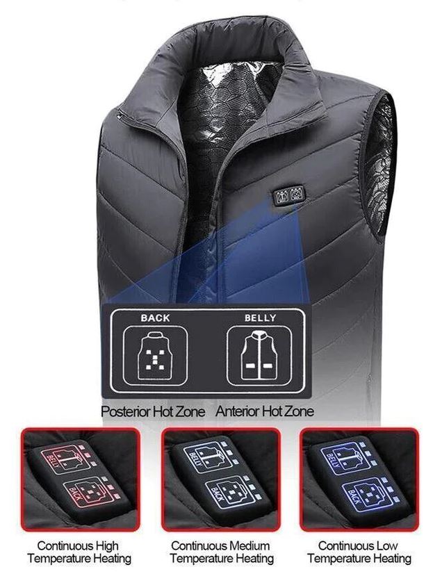 SMAXPro™ 9 Zone Electric Heated Vest:10000mAh Battery, Washable Heating Vest heated vest SMAXPro™ 