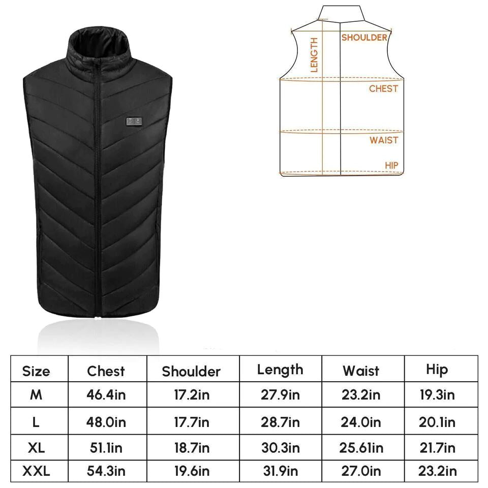 SMAXPro™ 9 Zone Electric Heated Vest:10000mAh Battery, Washable Heating Vest heated vest SMAXPro™ 