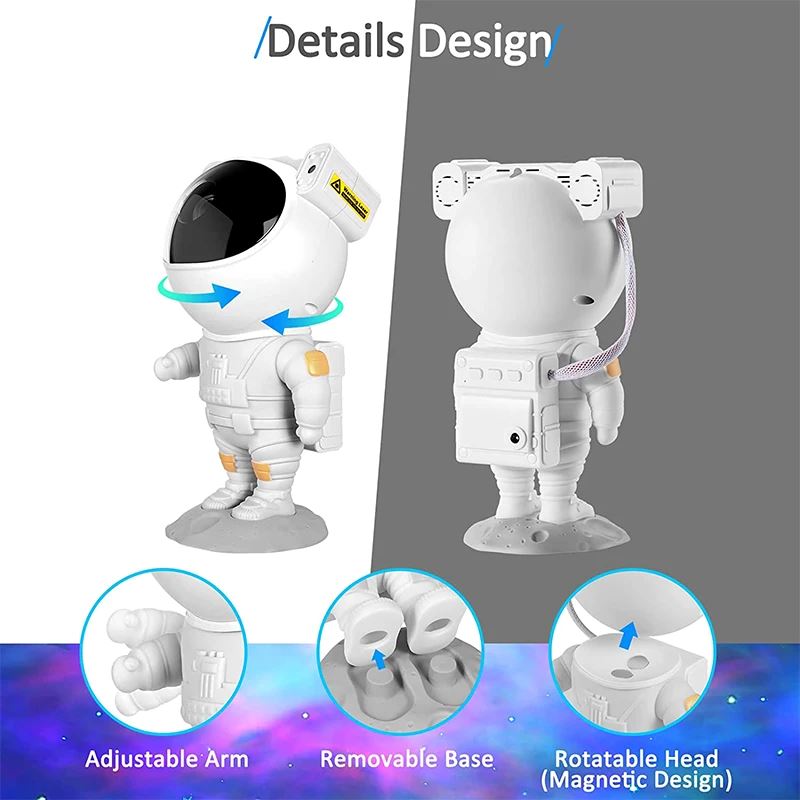 SMAXPro™ Astronaut Galaxy Projector: LED Starry Sky/Ocean Night Light w/ Remote galaxy projector SMAXPro™ 