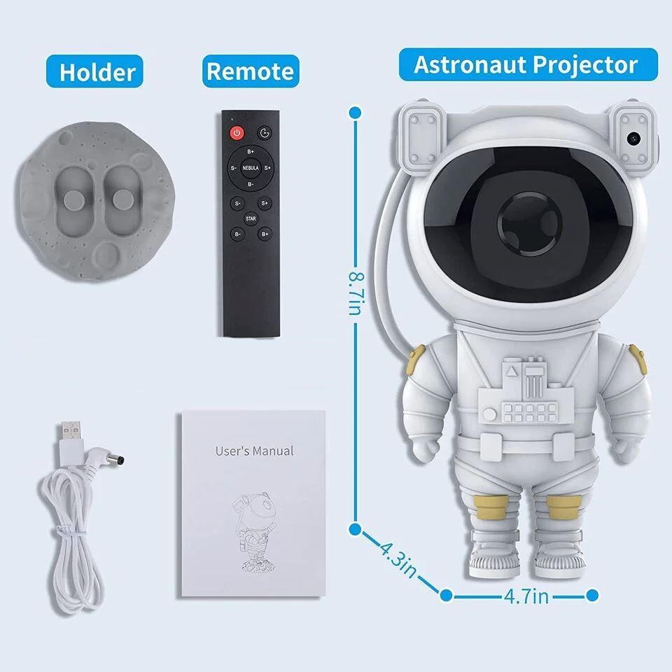 SMAXPro™ Astronaut Galaxy Projector: LED Starry Sky/Ocean Night Light w/ Remote galaxy projector SMAXPro™ 