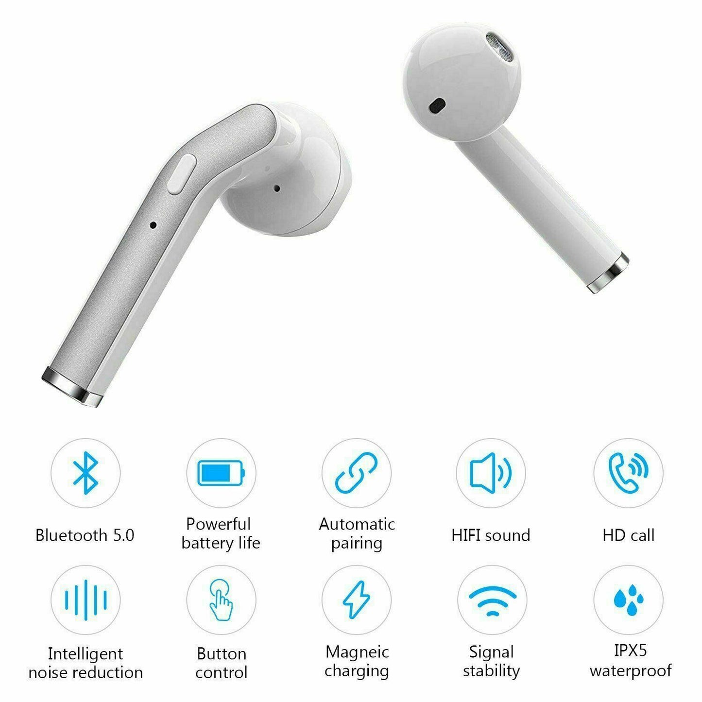 SMAXPRO™ HD Waterproof Bluetooth Earbuds: Charging Case & Mic (iOS/Android Wireless Earphones) bluetooth earbuds SMAXPRO™ 