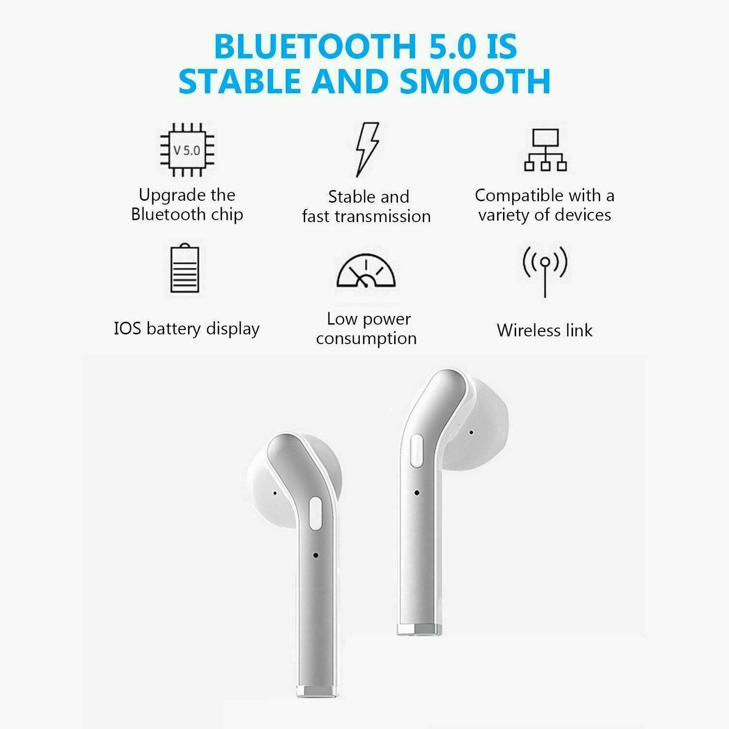 SMAXPRO™ HD Waterproof Bluetooth Earbuds: Charging Case & Mic (iOS/Android Wireless Earphones) bluetooth earbuds SMAXPRO™ 