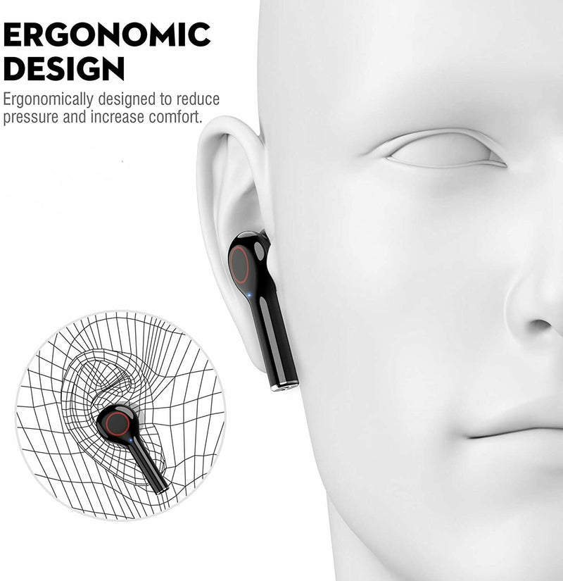 SMAXPLUS™ Waterproof HD Bluetooth Earbuds: Charging Case & Mic (iOS/Android Wireless Earphones) bluetooth earbuds SMAXPLUS™ 