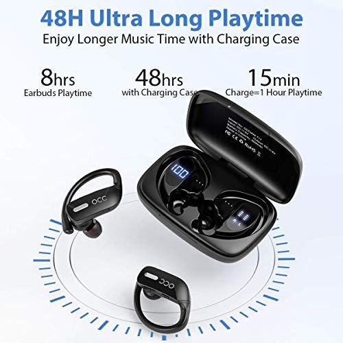 SMAXELITE™ Waterproof HD Bluetooth Earbuds: Charging Case & Mic (iOS/Android Wireless Ear-Hook Sports) bluetooth earbuds SMAXElite™ 