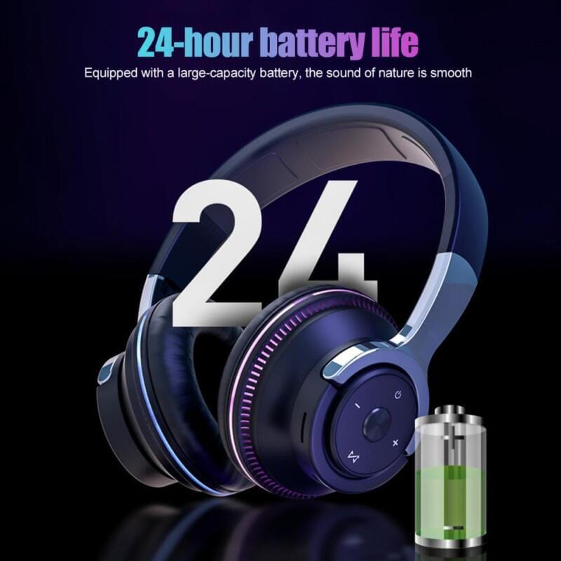 SMAXPro™ Bluetooth Headphones: LED Over Ear Headset, Stereo Bass, Noise Cancel headphones SMAXPro™ 
