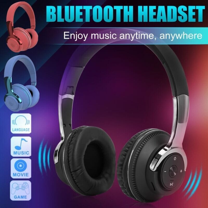 SMAXPro™ Bluetooth Headphones: LED Over Ear Headset, Stereo Bass, Noise Cancel headphones SMAXPro™ 