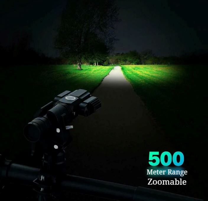 SMAXPro™ Bright LED Rechargeable Bicycle Headlight Set: Front + Rear, 12+ Long Battery bike led SMAXPro™ 