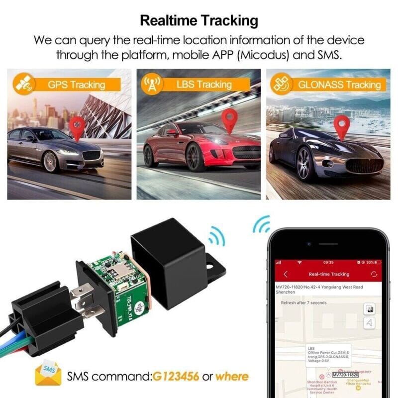 SMAXPro™ Car GPS Tracker + Anti-Theft: Real-time Locator, GPRS/GSM, Remote Cut Fuel gps tracker SMAXPro™ 