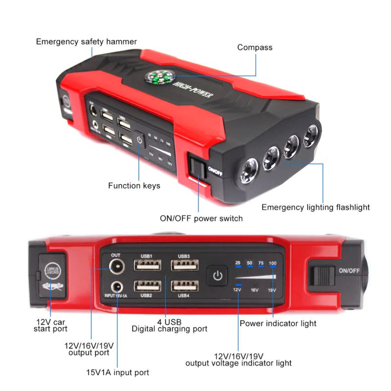 SMAXPro™ Car Jump Starter: 99800mAh Power Bank, Booster, Battery Charger Car Jump Starter SMAXPro™ 