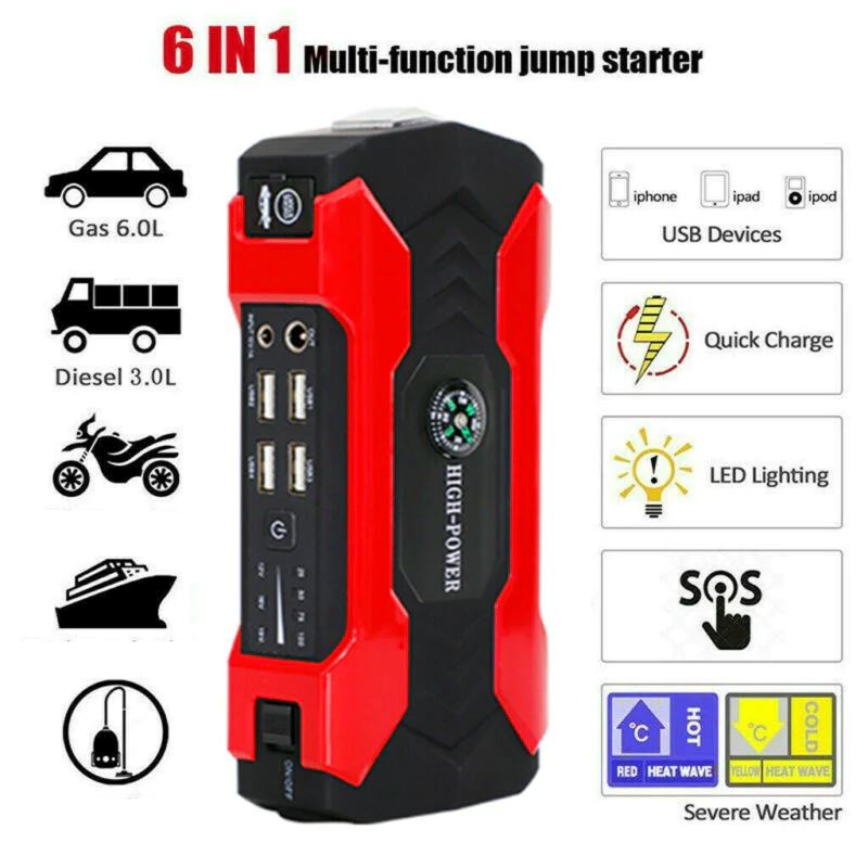 SMAXPro™ Car Jump Starter: 99800mAh Power Bank, Booster, Battery Charger Car Jump Starter SMAXPro™ 