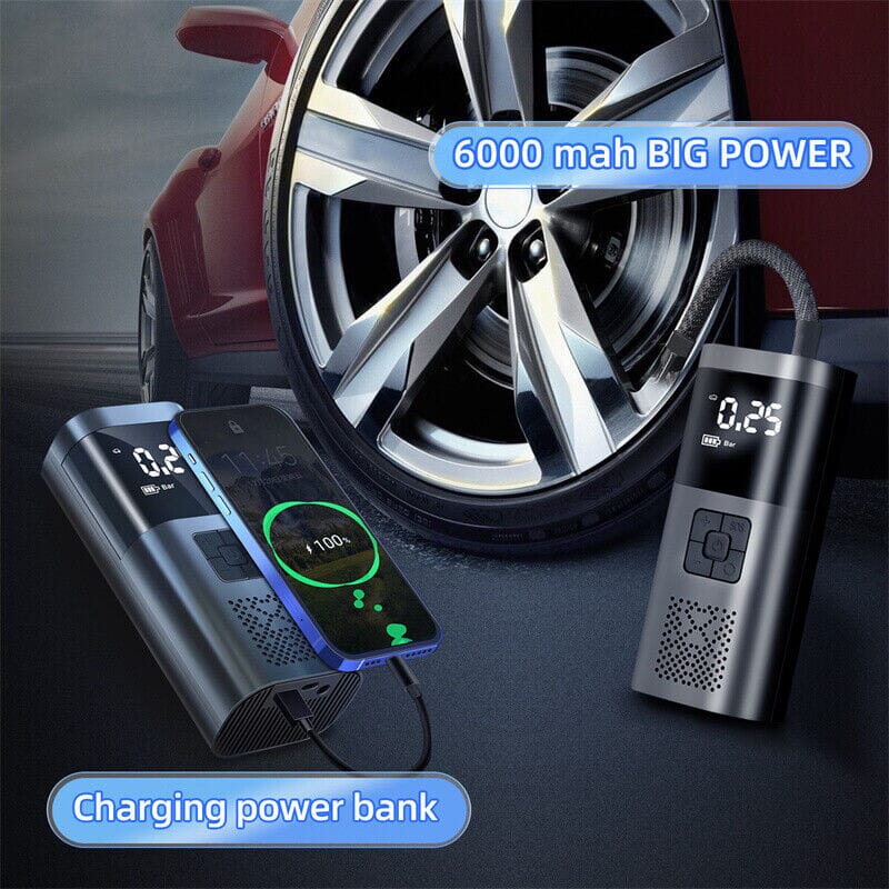 SMAXPro™ Digital Tire Inflator + Power Bank: 150PSI/12V, 6000mAH, Air Compressor/Inflator tire inflator SMAXPro™ 