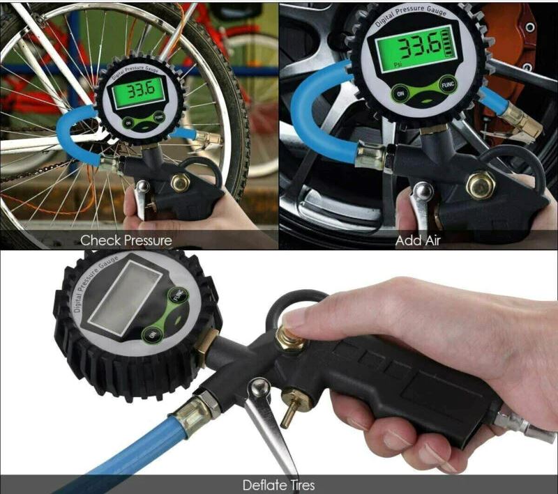 SMAXPro™ Digital Tire Inflator w/ Pressure Gauge: 250 PSI Air Chuck, Car/Bike/Truck tire inflator SMAXPro™ 