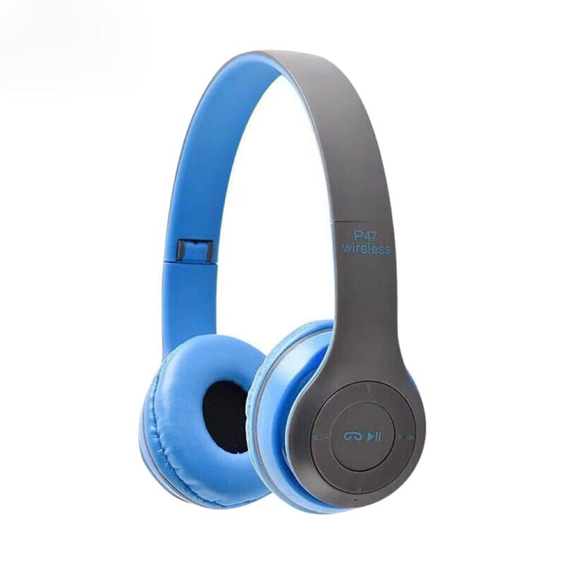 SMAXPro™ Foldable Bluetooth Headphones: Super Bass Deep Wireless/Wired Headset bluetooth headphones SMAXPro™ Blue 
