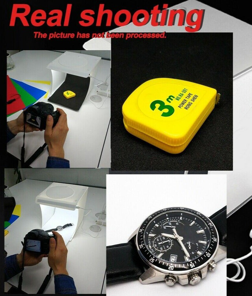 SMAXPRO™ Mini LED Light Room Tent: Foldable Photo Studio Box Cube w/ 6 Backdrops Photo Light Box SMAXPRO™ 