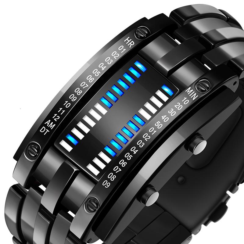 SMAXPro™ Futuristic Digital Fashion Sport Wrist Watch (Highly Creative) Watch EliteDealsOutlet Black Large 