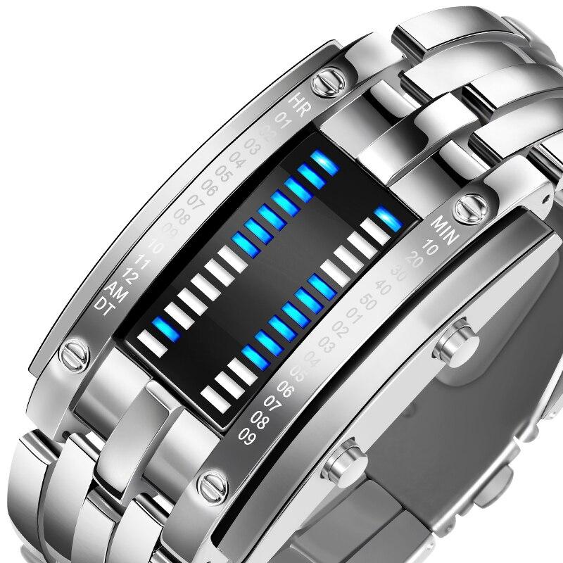 SMAXPro™ Futuristic Digital Fashion Sport Wrist Watch (Highly Creative) Watch EliteDealsOutlet Silver Large 