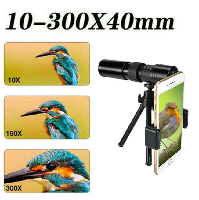 SMAXPro™ HD Mobile Telescope: 10-300X40mm Zoom, Tripod, Monocular, Military telescope SMAXPro™ 