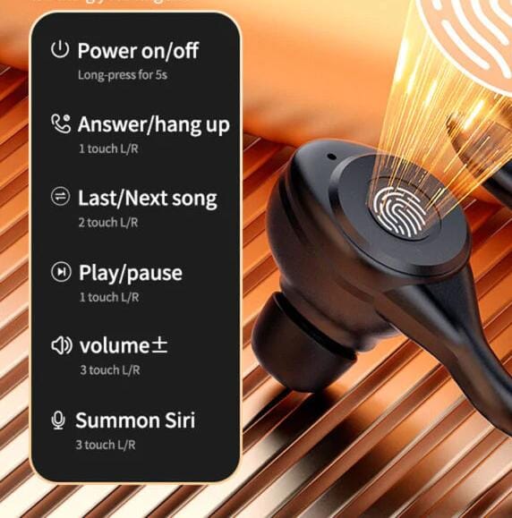 SMAXPro™ Hook Bluetooth 5.3 Earbuds: TWS Mic Headset 5.3 Ear Hooks bluetooth earbuds SMAXPro™ 