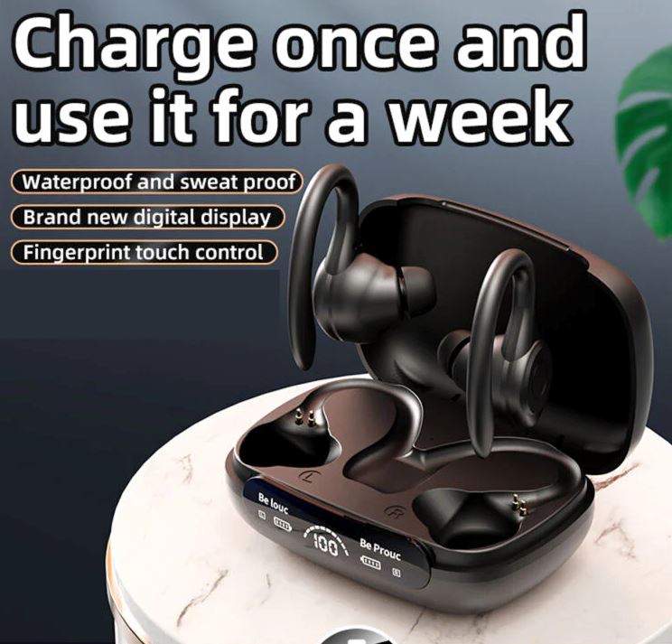 SMAXPro™ Hook Bluetooth 5.3 Earbuds: TWS Mic Headset 5.3 Ear Hooks bluetooth earbuds SMAXPro™ 