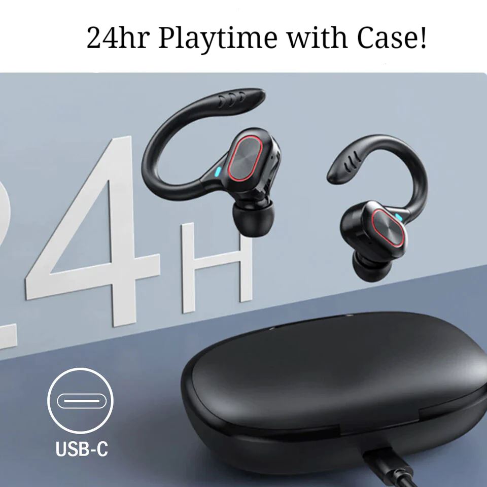 SMAXPro™ Hook Bluetooth Earbuds: HiFi, Headset w/ Mic, Sport Earphones SMAXPro™ 