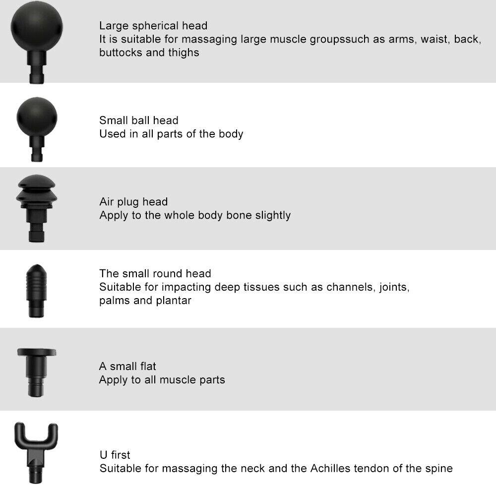 SMAXELITE™ 30 Speed Deep Tissue Massage Gun - 6 Heads - Handheld Rechargeable Percussion Massager massage gun SMAXElite™ 