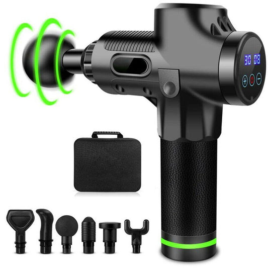 SMAXELITE™ 30 Speed Deep Tissue Massage Gun - 6 Heads - Handheld Rechargeable Percussion Massager massage gun SMAXElite™ 
