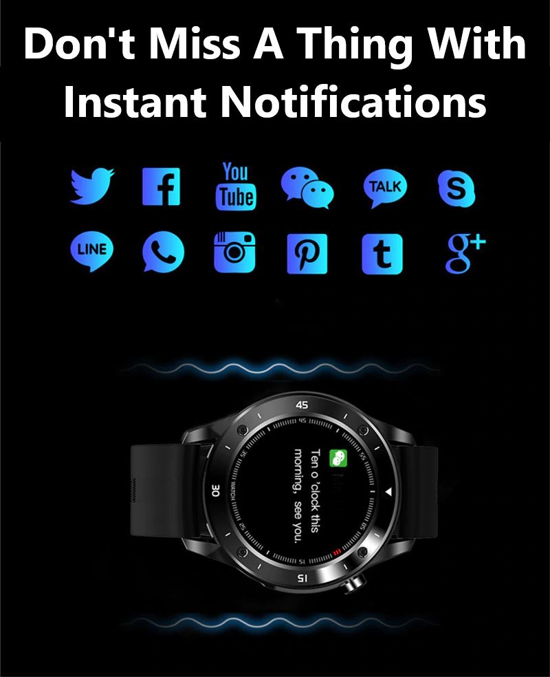 SMAXPRO LIVE™ Men&#39;s Smartwatch: Fitness Tracker, Blood/Heart Monitor, Phone Sync smartwatch SMAXPRO™ LIVE 