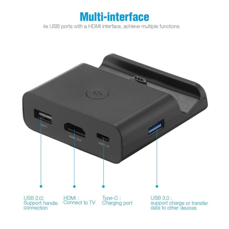SMAXPro™ Nintendo Switch HDMI Docking Station: Charging Stand 4K TV docking station SMAXPro™ 