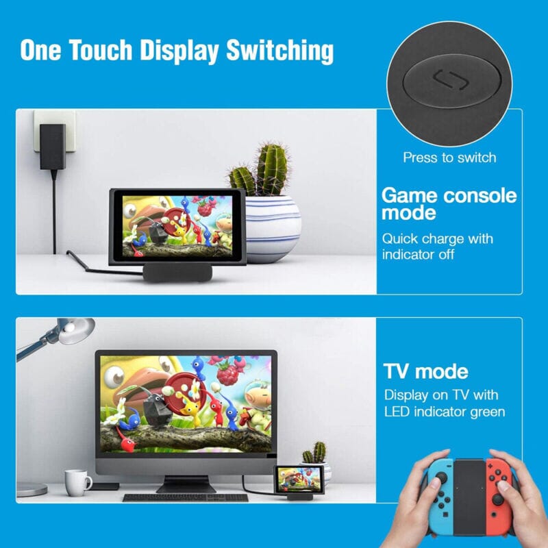 SMAXPro™ Nintendo Switch HDMI Docking Station: Charging Stand 4K TV docking station SMAXPro™ 