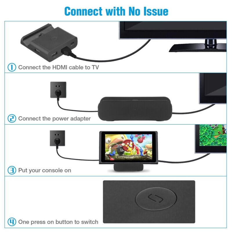 SMAXPro™ Nintendo Switch HDMI Docking Station: Charging Stand 4K TV docking station SMAXPro™ 