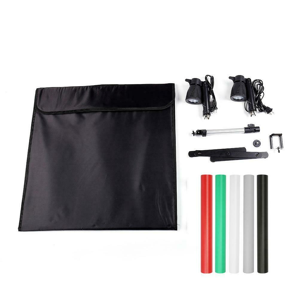 SMAXPRO™ Mini 24&quot; Halogen Photo Studio Box Cube: Foldable Light Room Tent Kit w/ 5 Backdrops photo studio kit SMAXPRO™ 